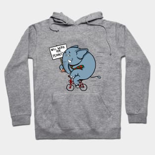 Elephants Work for Peanuts Hoodie